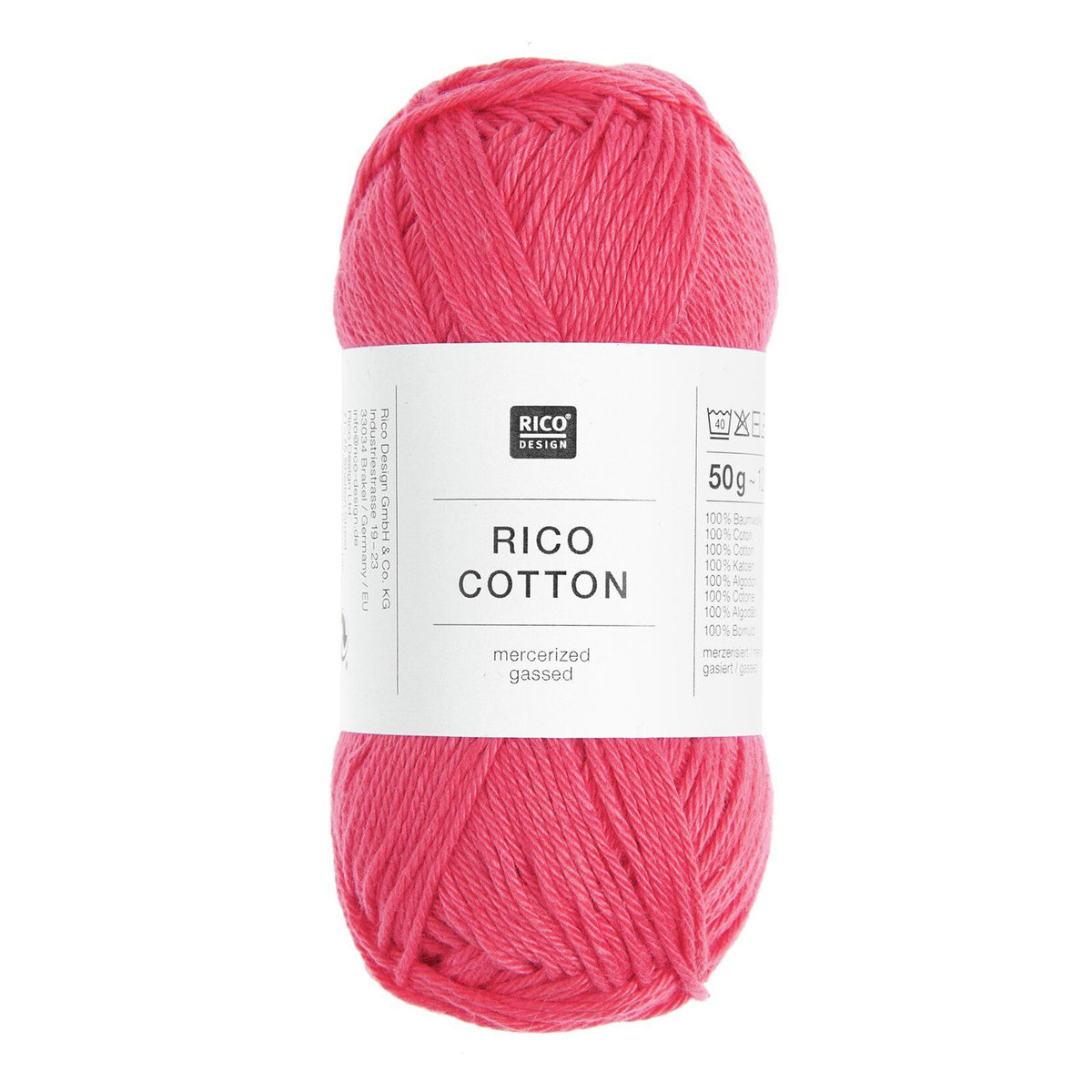 Pelote de Cotton de Rico Design coloris 302 Azalée