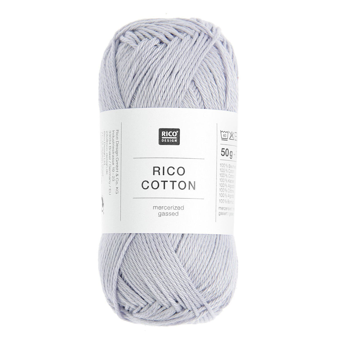 Pelote de Cotton de Rico Design coloris 406 Lavande