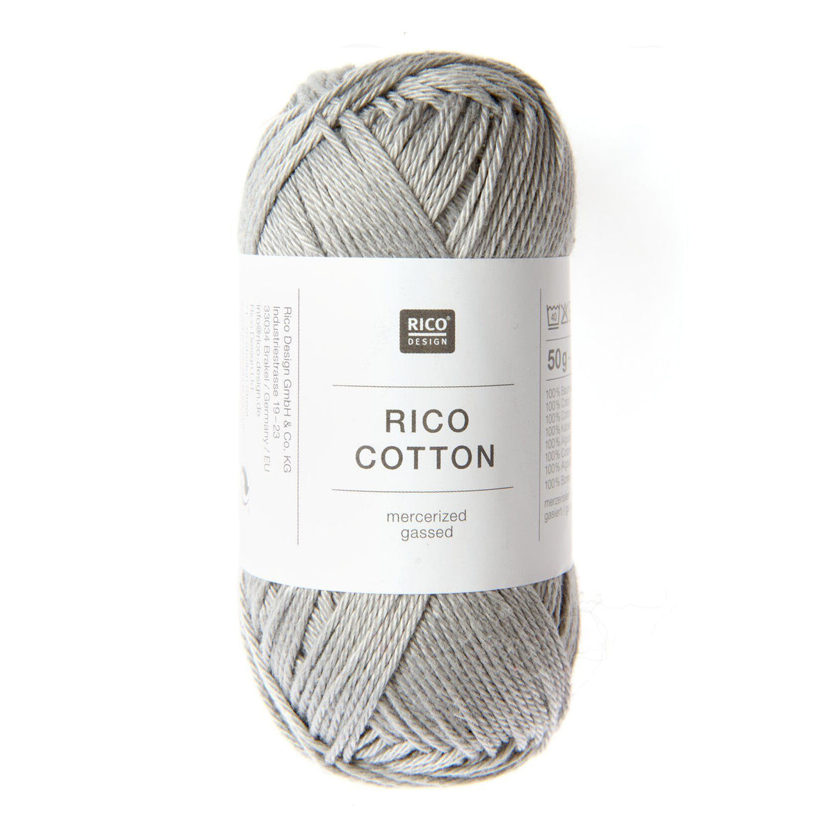 Pelote de Cotton de Rico Design coloris 903 Gris