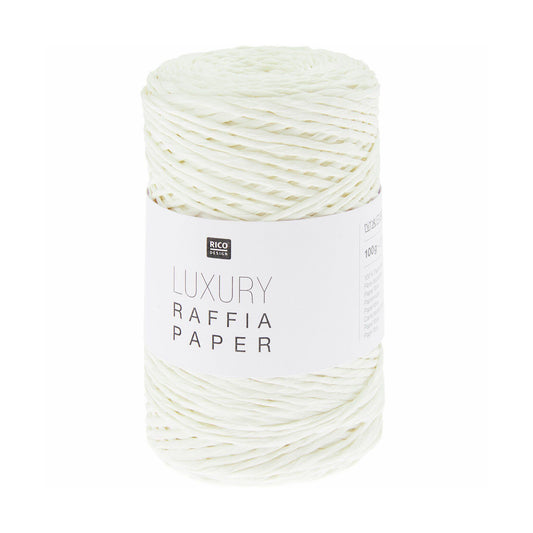 Luxury Raffia Paper de Rico Design coloris  001 Blanc