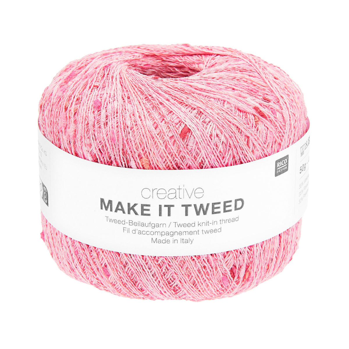 Creative Make It Tweed de Rico Design coloris 003 Bubblegum