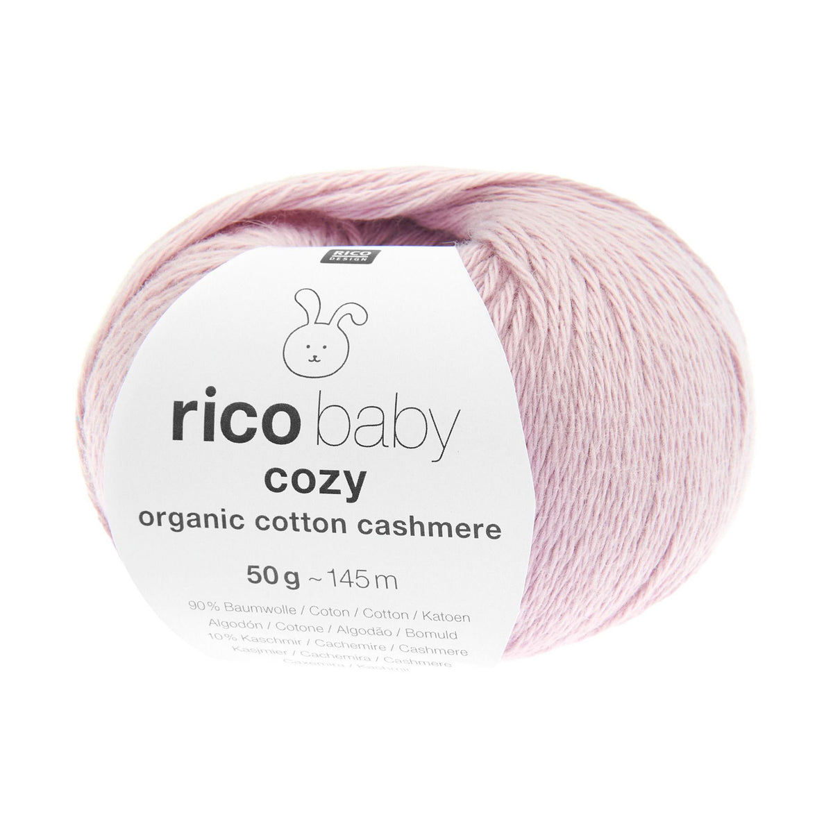 Pelote de Baby Cozy Organic Cotton Cashmere de Rico Design coloris 006 Lilas Clair