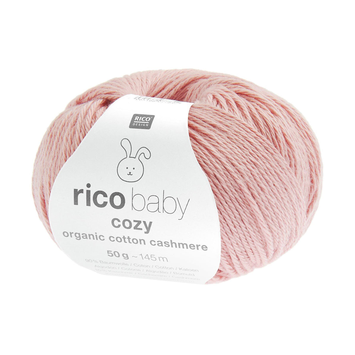 Pelote de Baby Cozy Organic Cotton Cashmere de Rico Design coloris 010 Blush