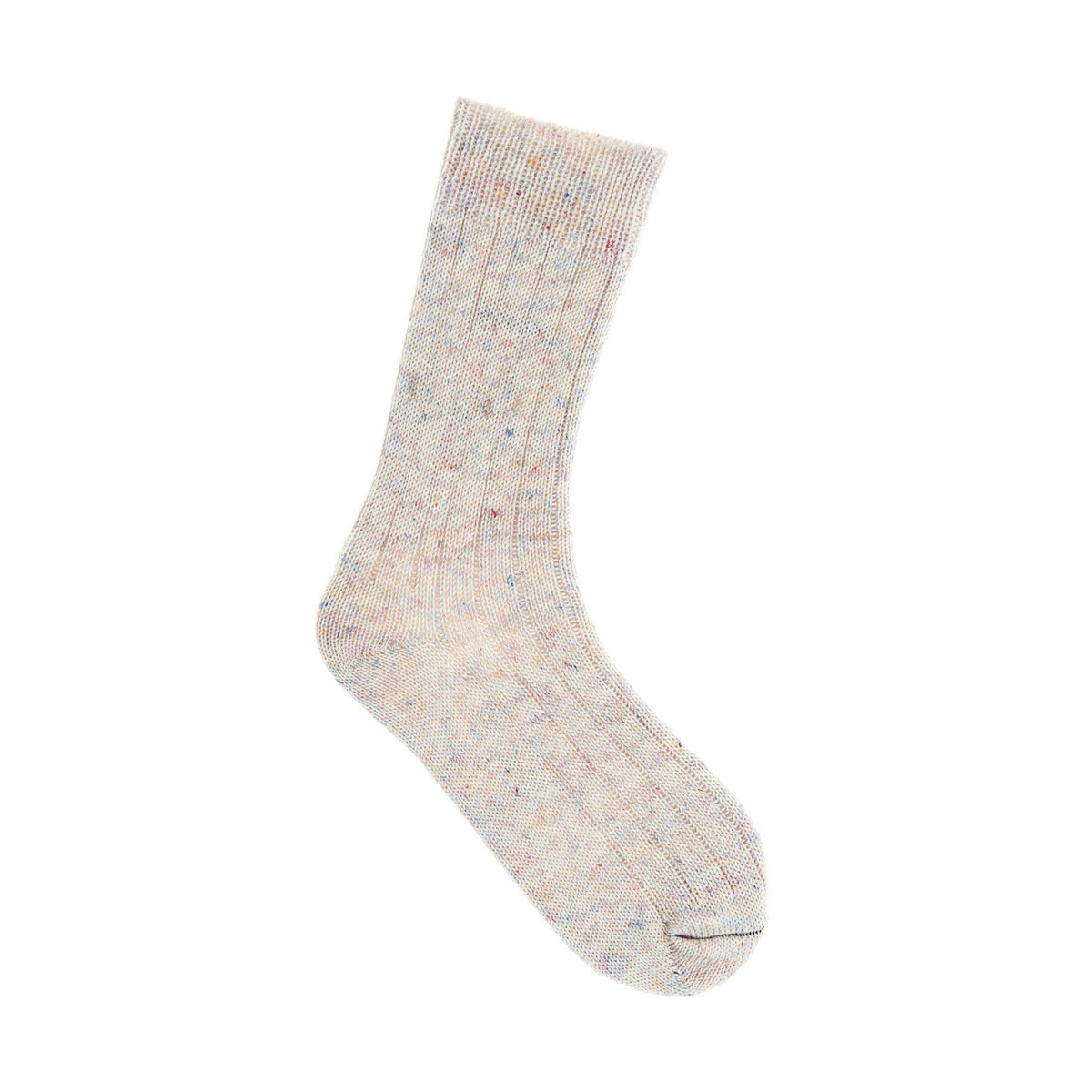 Socks Linen Tweed de Rico Design coloris 001 Crème