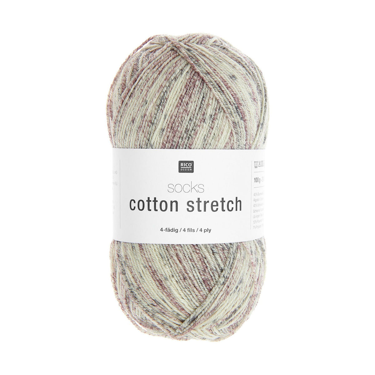 Socks Cotton Stretch de Rico Design coloris 006 Stone