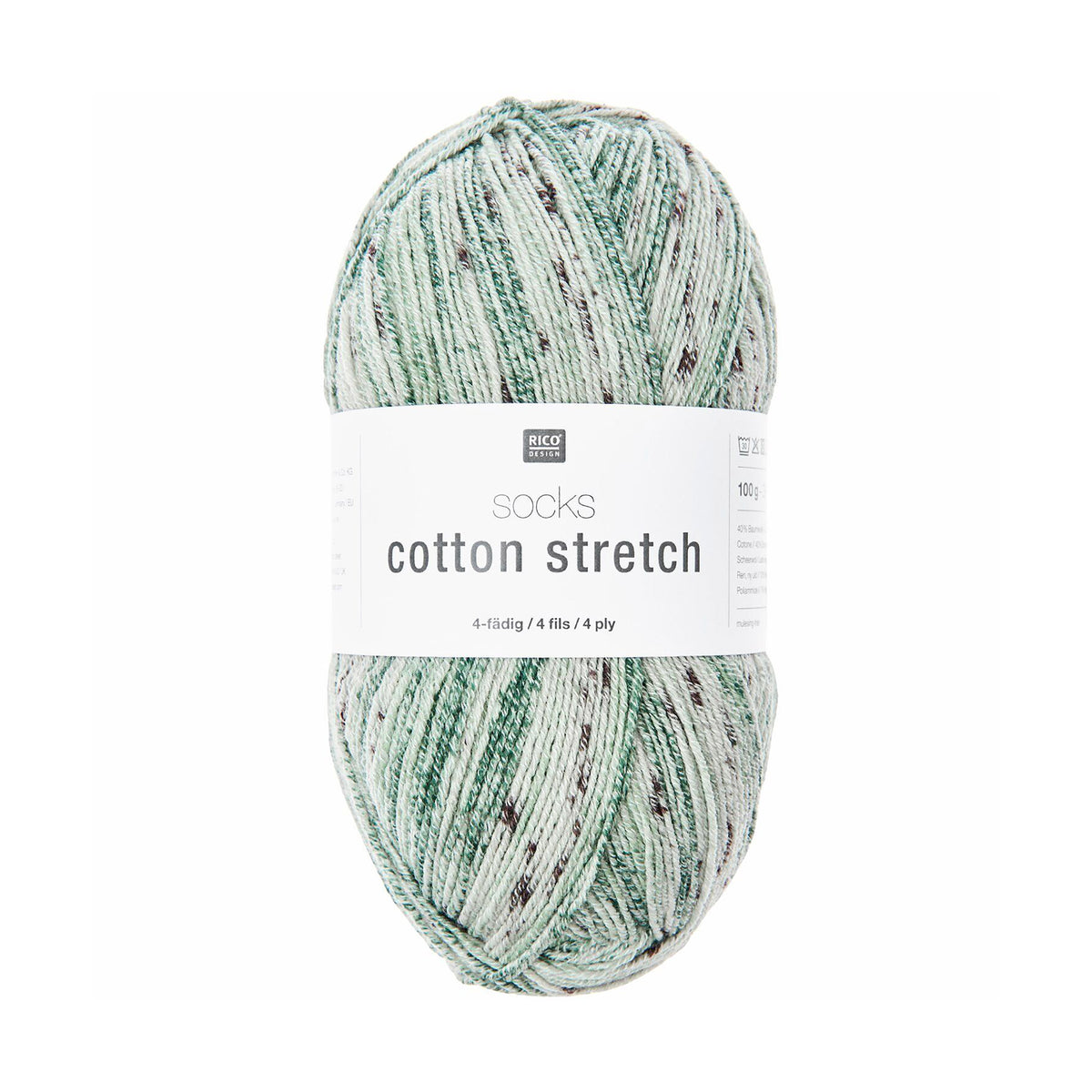 Socks Cotton Stretch de Rico Design coloris 011 Aloe