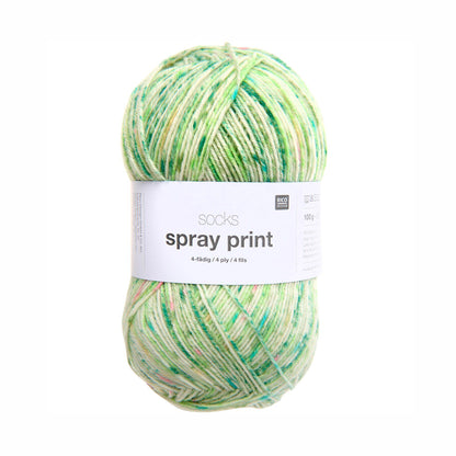 Pelote de Socks Spray Print de Rico Design coloris 003 Meadows