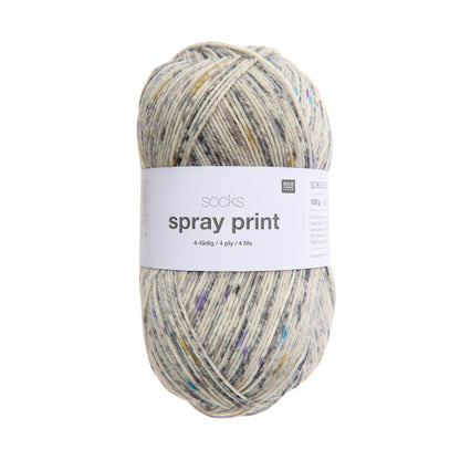 Pelote de Socks Spray Print de Rico Design coloris 006 Stones