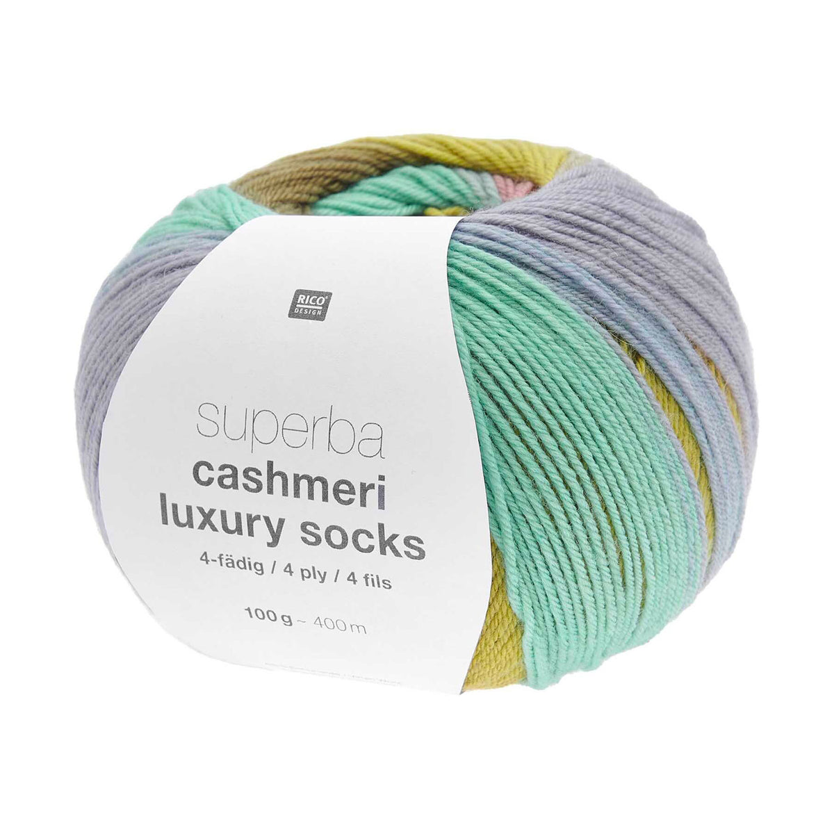 Superba Cashmeri Luxury Socks de Rico Design coloris 020 Ethno