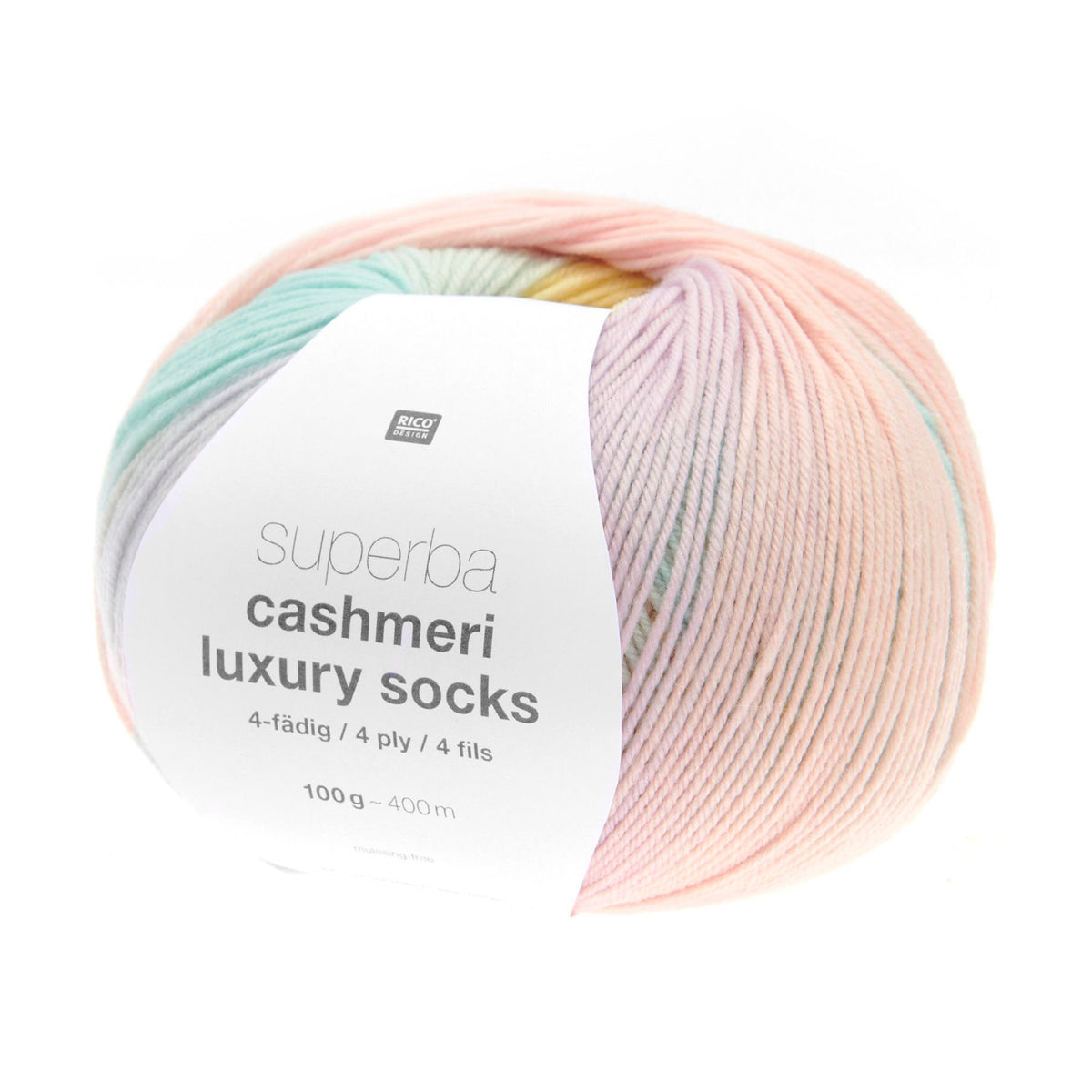 Superba Cashmeri Luxury Socks de Rico Design coloris 032 Marshmallow