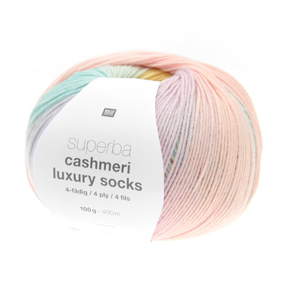 Superba Cashmeri Luxury Socks de Rico Design coloris 032 Marshmallow
