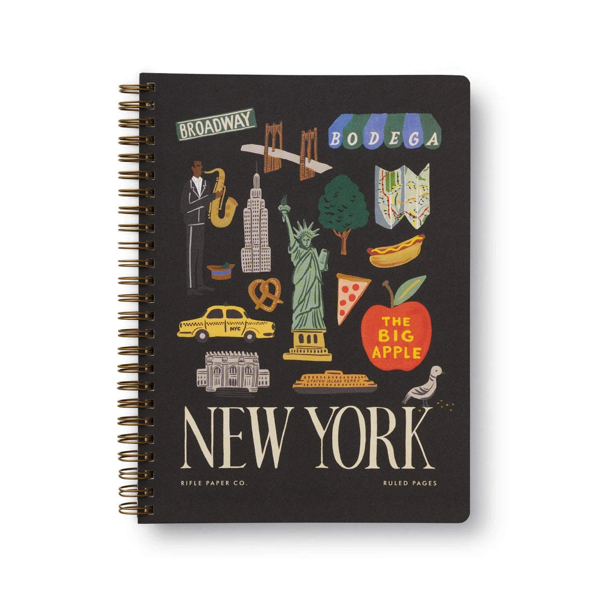 Carnet à spirale Rifle Paper Co modèle New York (spirale gauche / grand)