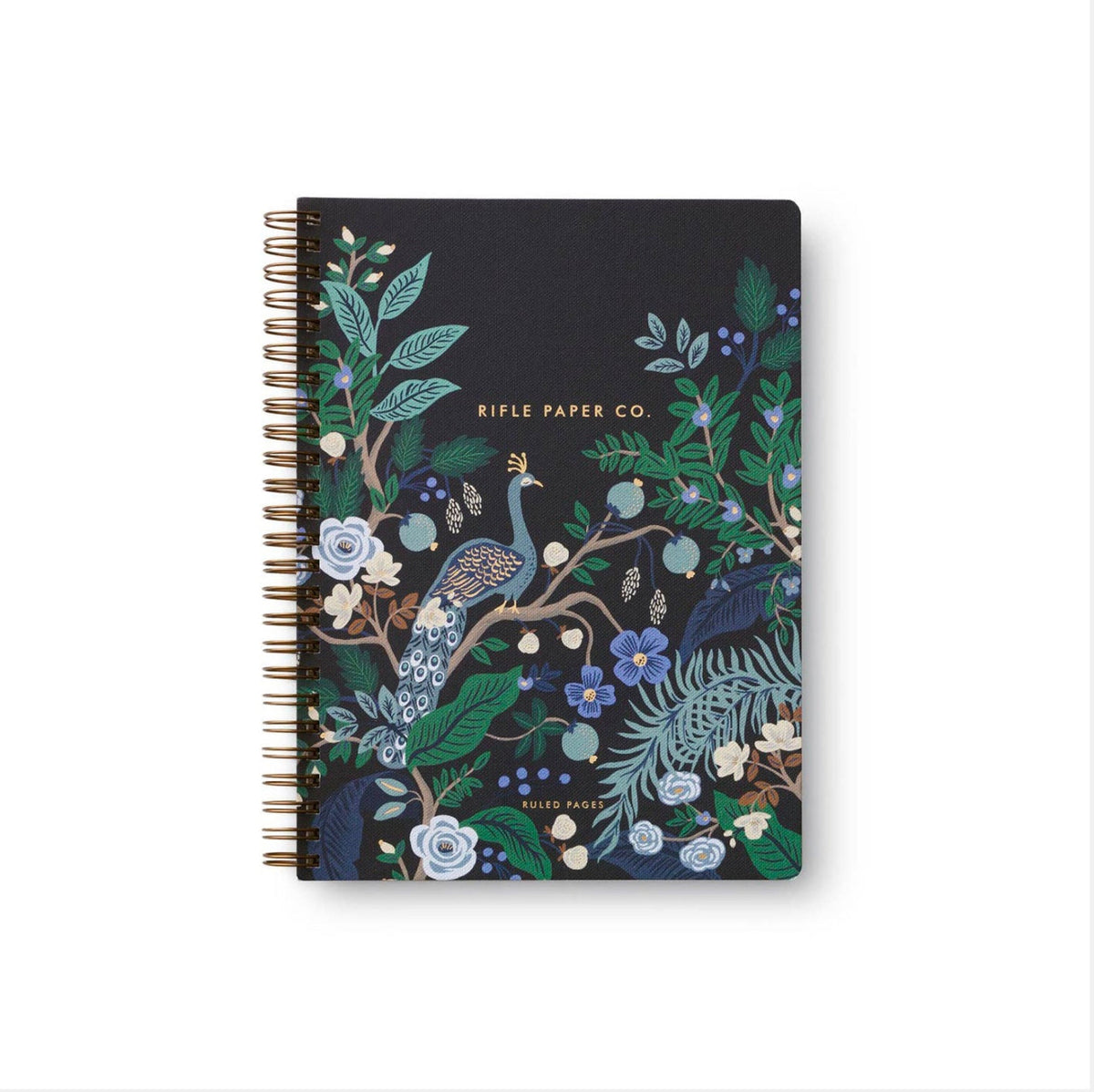 Carnet à spirale Rifle Paper Co modèle Peacock