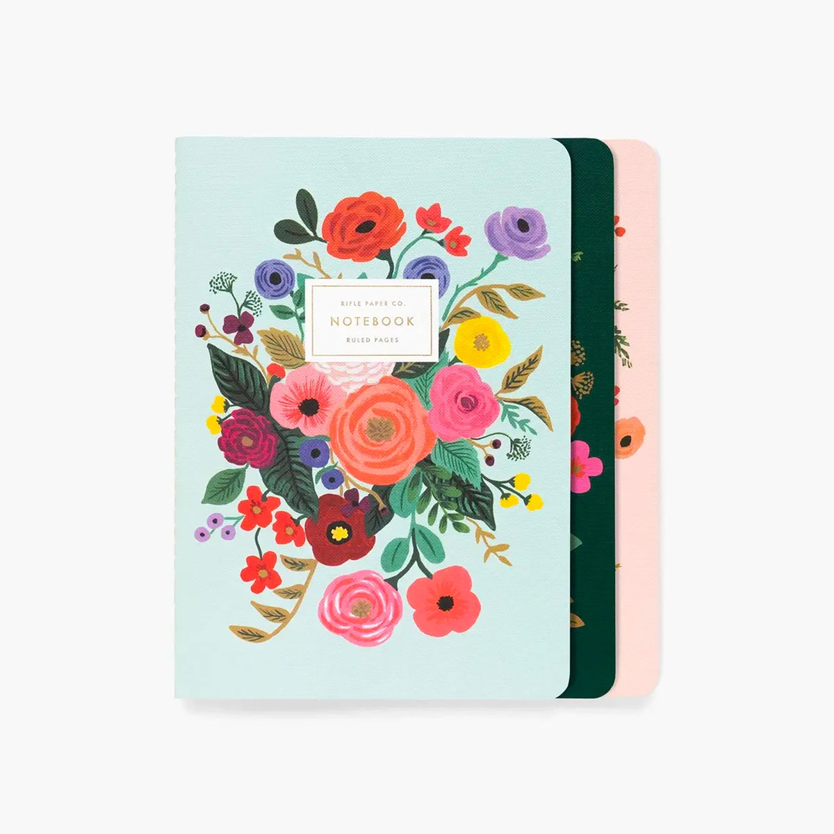 Set de trois carnets Rifle and Co modèle Garden Party