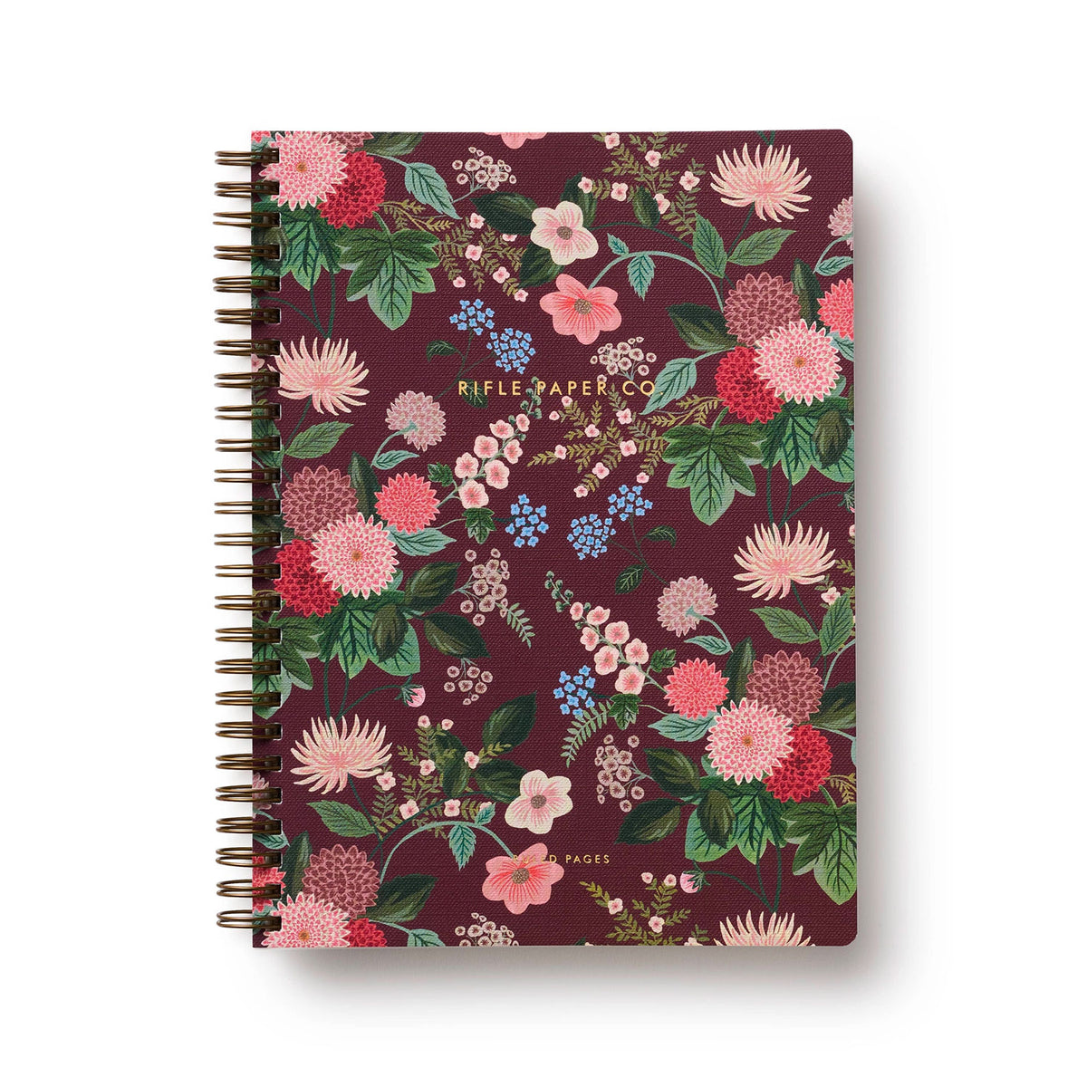 Carnet à spirale Rifle Paper Co modèle Dahlia (spirale gauche / grand)