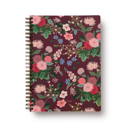 Carnet à spirale Rifle Paper Co modèle Dahlia (spirale gauche / grand)