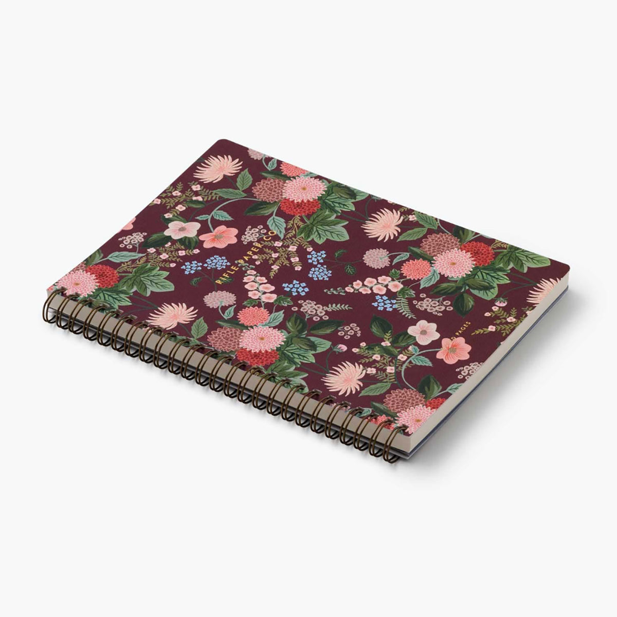 Carnet à spirale Rifle Paper Co modèle Dahlia (spirale gauche / grand)