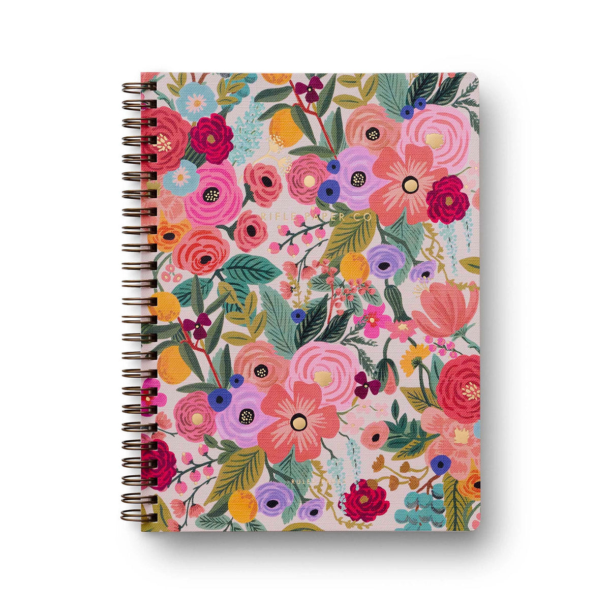 Carnet à spirale Rifle Paper Co modèle Garden Party (spirale gauche / grand)