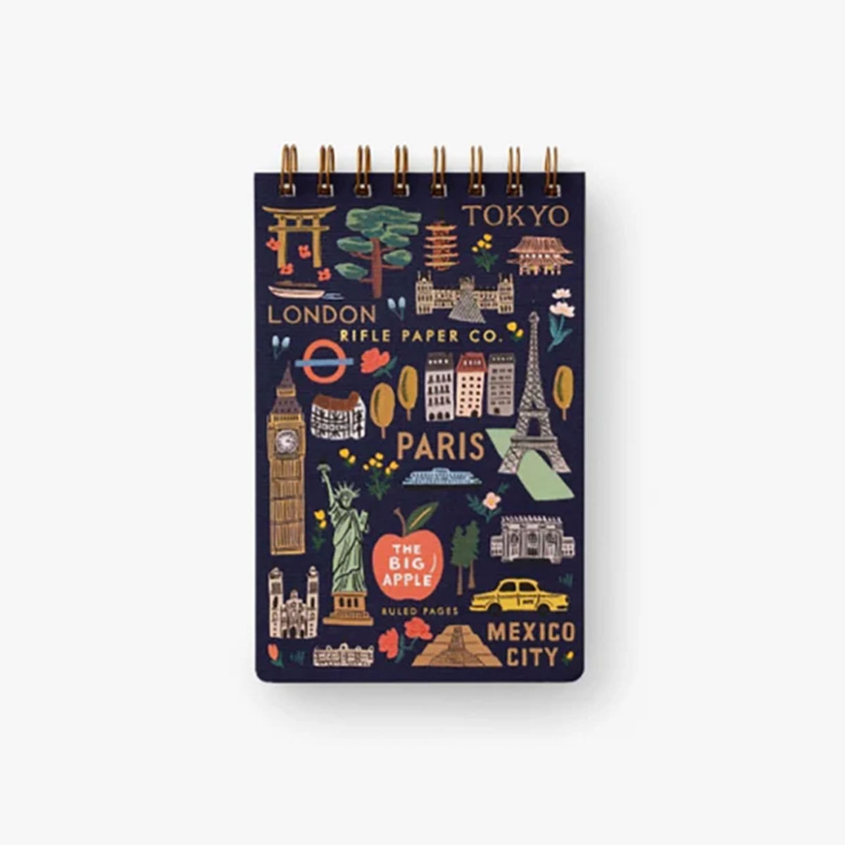 Carnet à spirale Rifle Paper Co modèle Bon Voyage (spirale haut /petit)