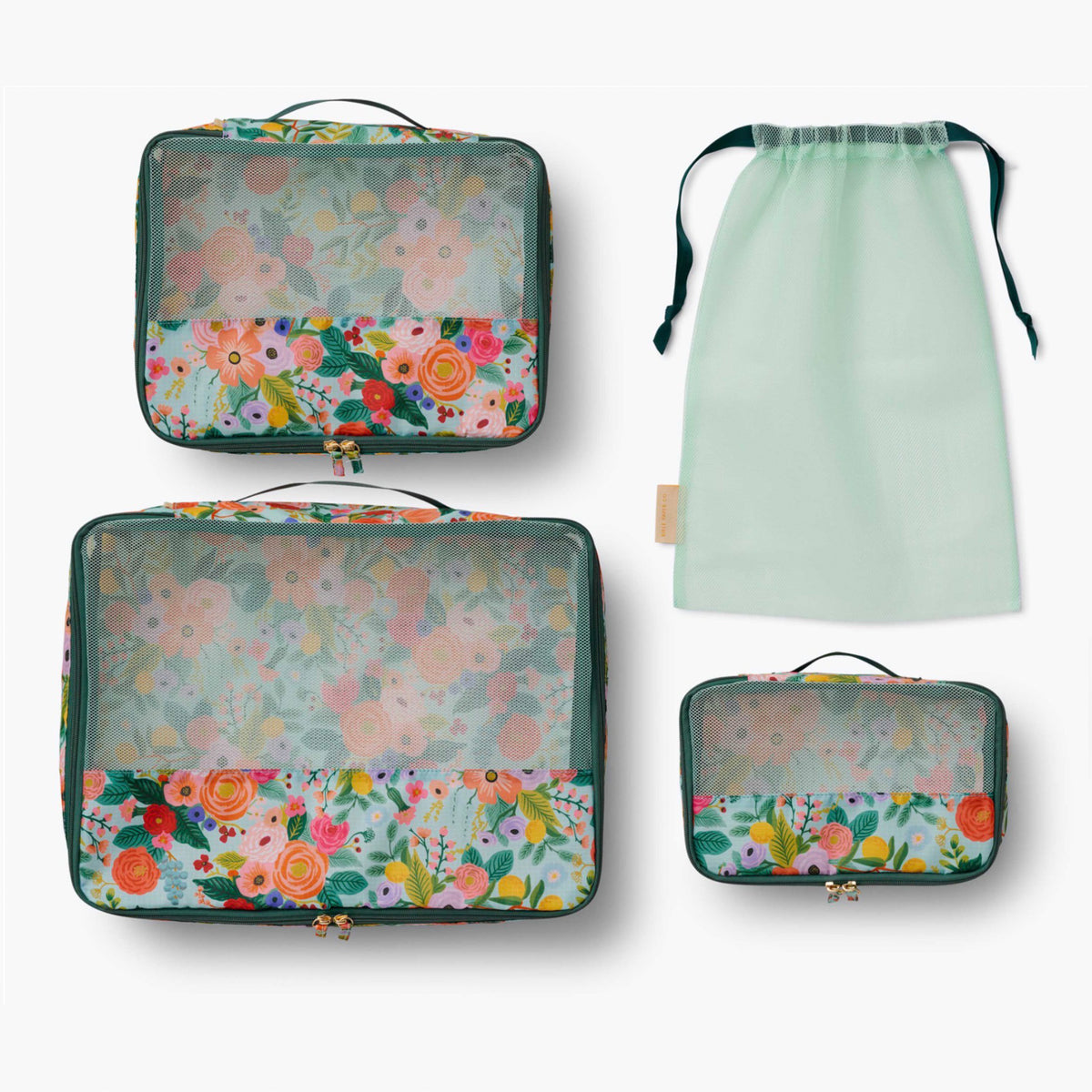 Set de malettes de rangement (packing cube set) de Rifle Paper Co modèle Garden Party