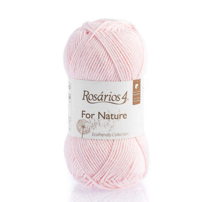 Pelote de coton bio For Nature de Rosários 4, coloris 05 Fleur de Cerisier
