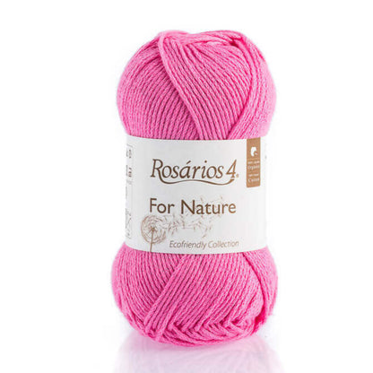 Pelote de coton bio For Nature de Rosários 4, coloris 09 Bubblegum