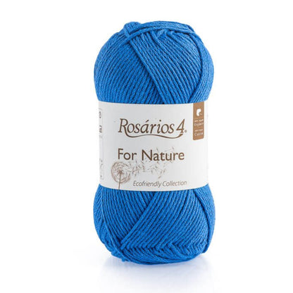 Pelote de coton bio For Nature de Rosários 4, coloris 13 Azur