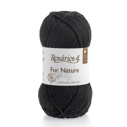 Pelote de coton bio For Nature de Rosários 4, coloris 29 Noir