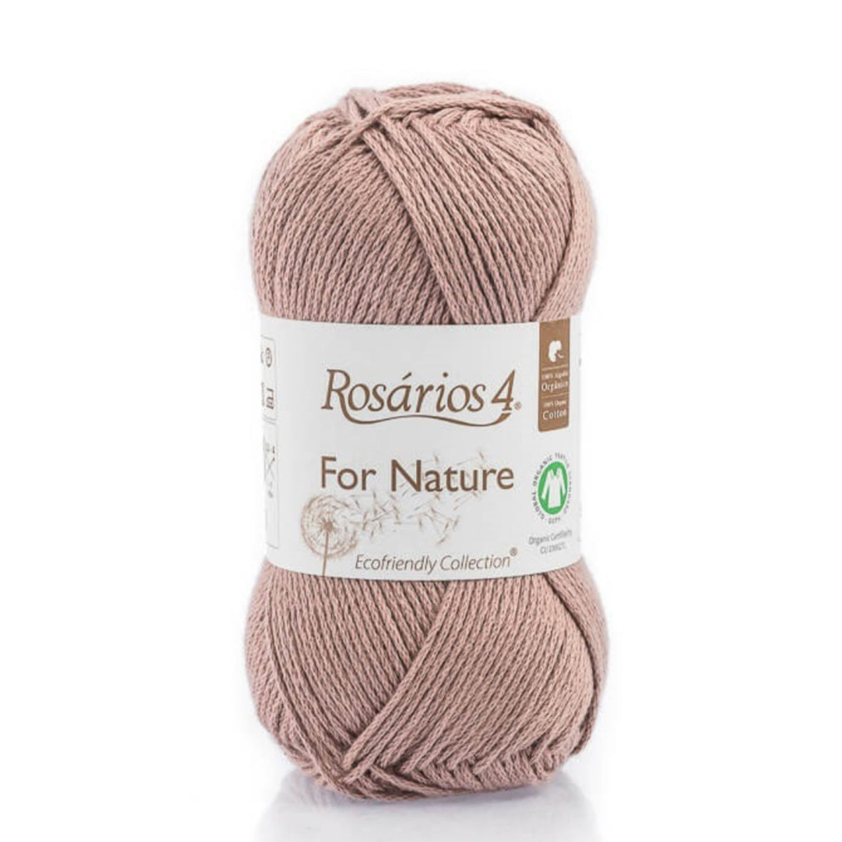 Pelote de coton bio For Nature de Rosários 4, coloris 83 Praliné