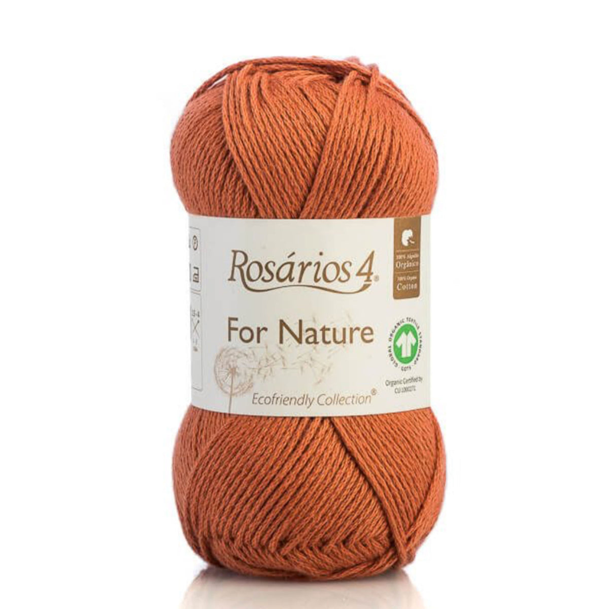Pelote de coton bio For Nature de Rosários 4, coloris 84 Ecureuil