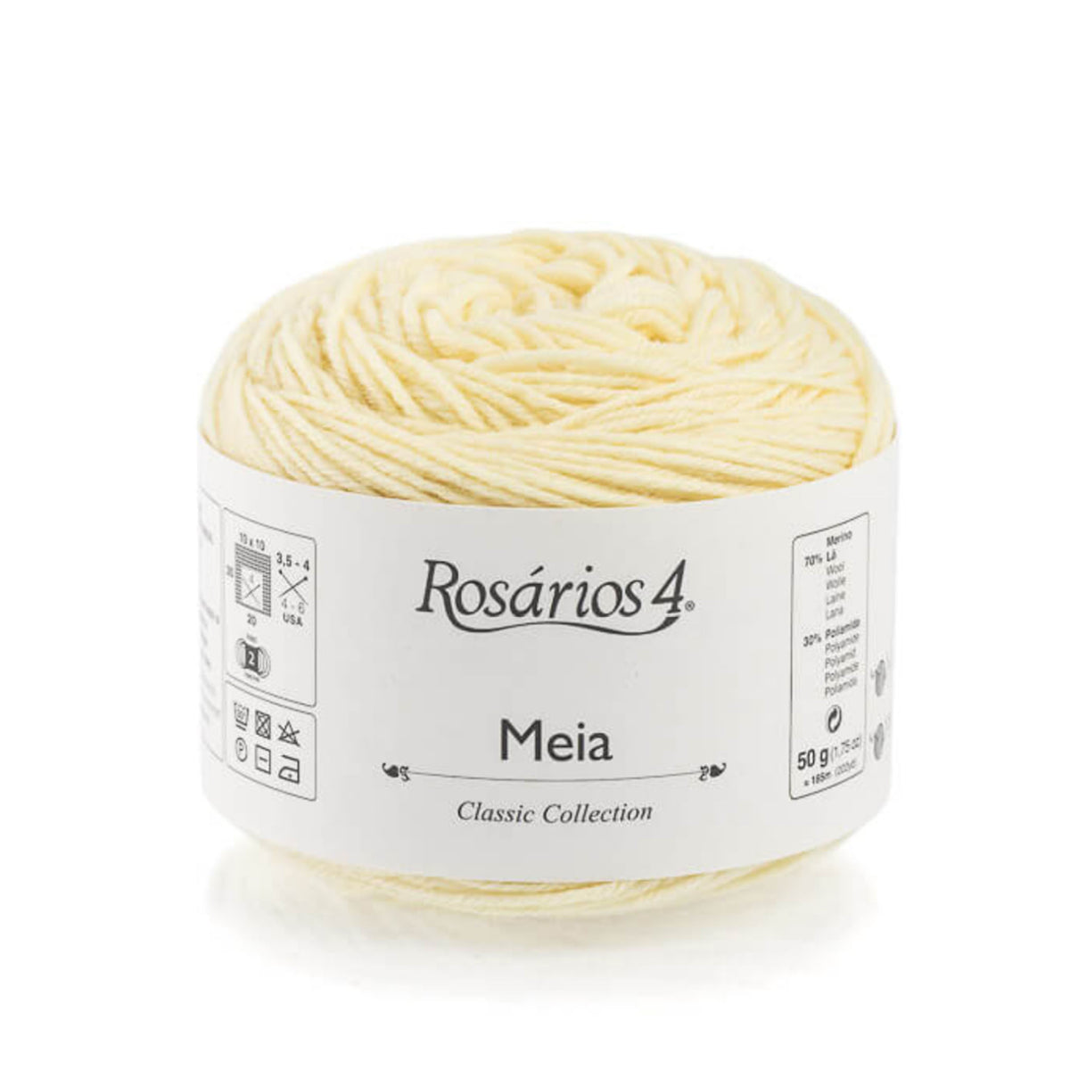Cake de Meia de Rosários 4 coloris 01 Vanille