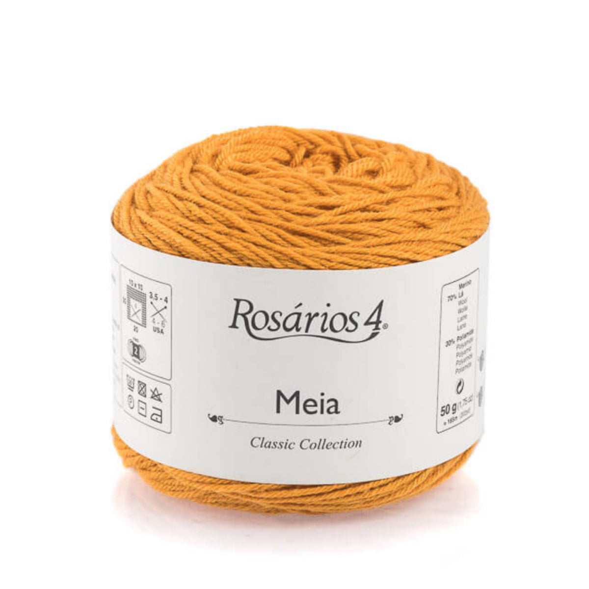 Cake de Meia de Rosários 4 coloris 03 Curry