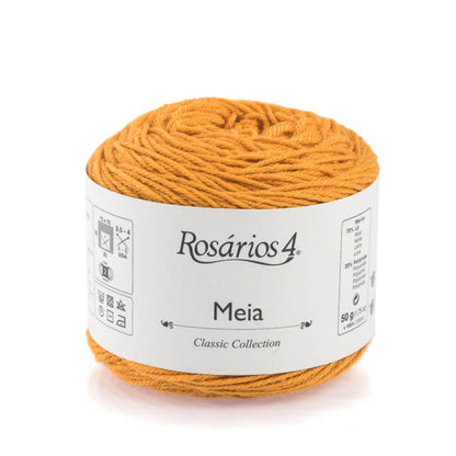Cake de Meia de Rosários 4 coloris 03 Curry