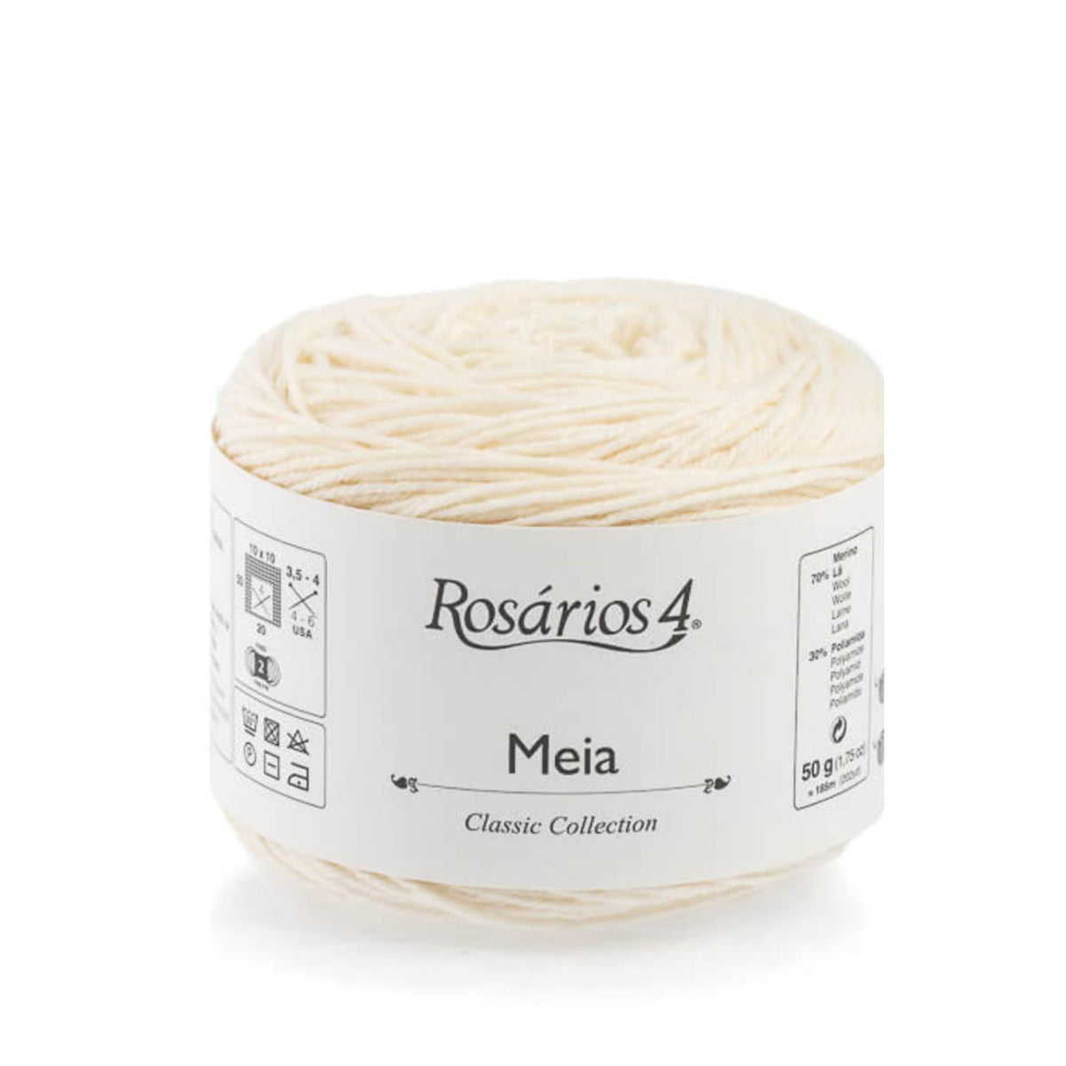 Cake de Meia de Rosários 4 coloris 05 Crème