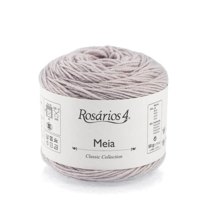 Cake de Meia de Rosários 4 coloris 08 Gris Perle