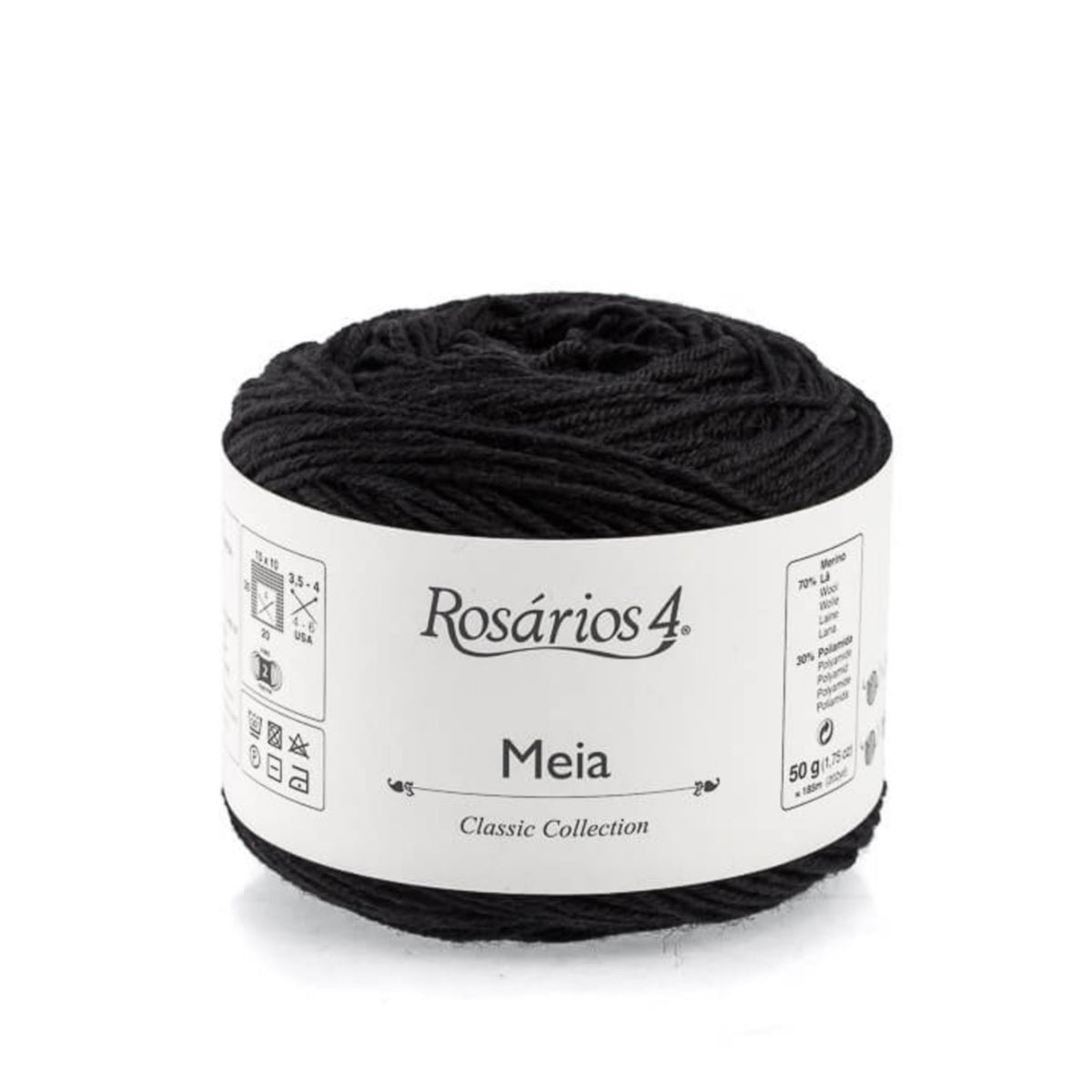 Cake de Meia de Rosários 4 coloris 11 Noir