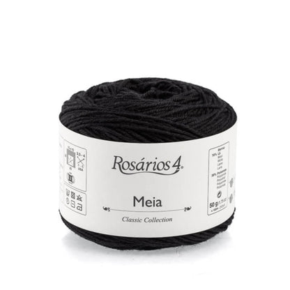 Cake de Meia de Rosários 4 coloris 11 Noir