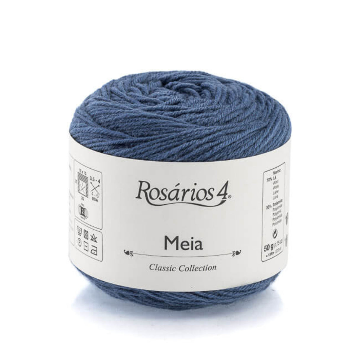 Cake de Meia de Rosários 4 coloris 13 Bleu Grisé