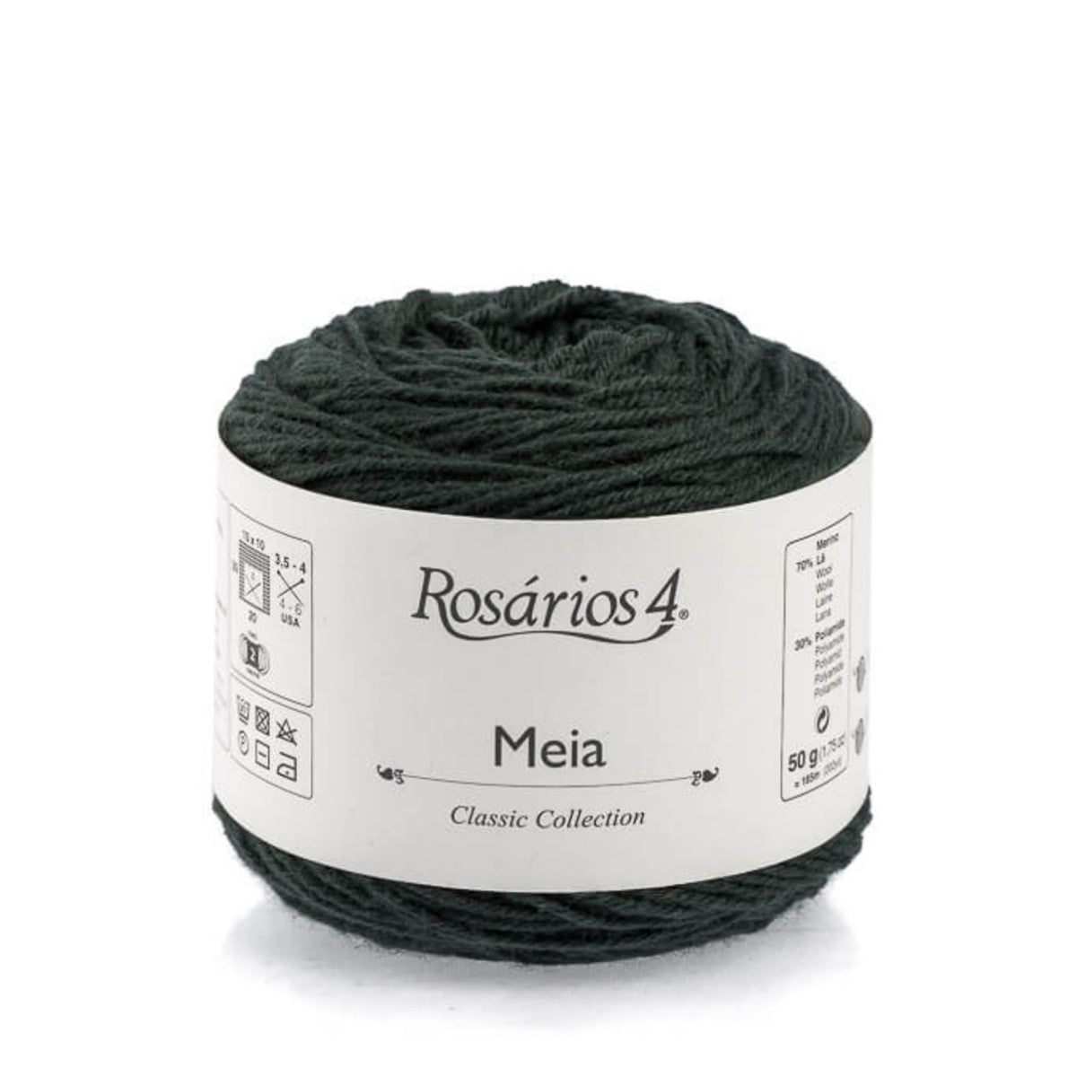 Cake de Meia de Rosários 4 coloris 16 Vert Anglais