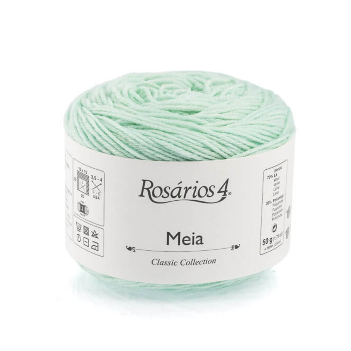 Cake de Meia de Rosários 4 coloris 18 Vert Menthe