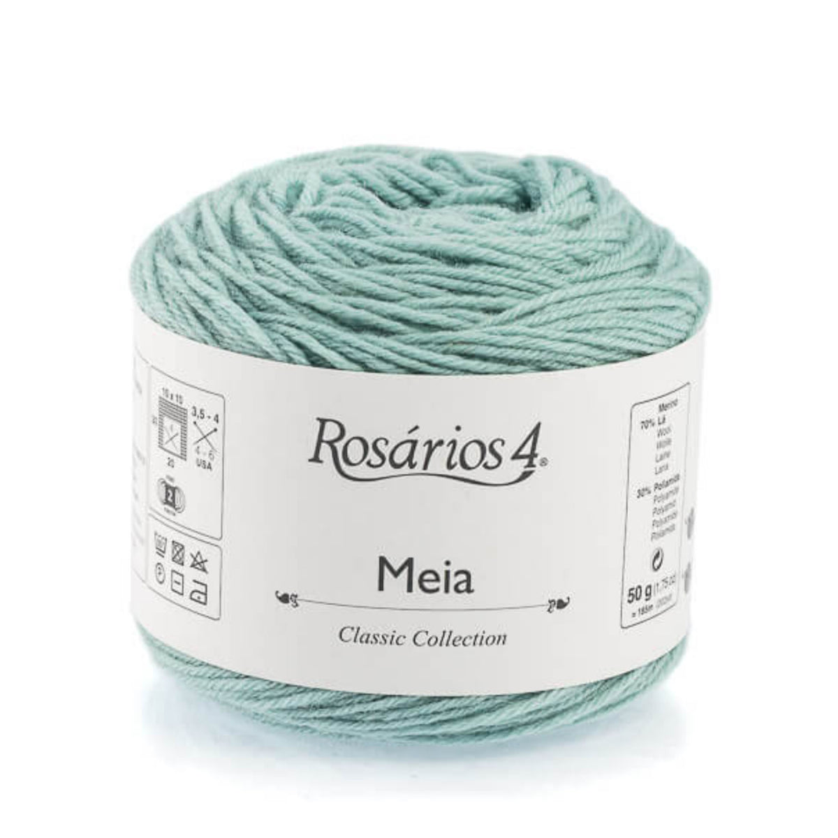 Cake de Meia de Rosários 4 coloris 20 Vert d'Eau