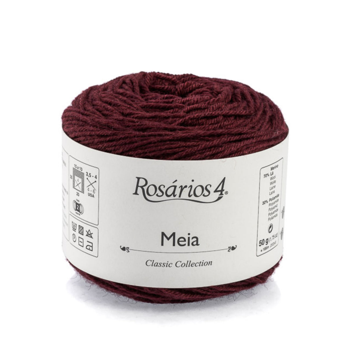 Cake de Meia de Rosários 4 coloris 21 Bordeaux