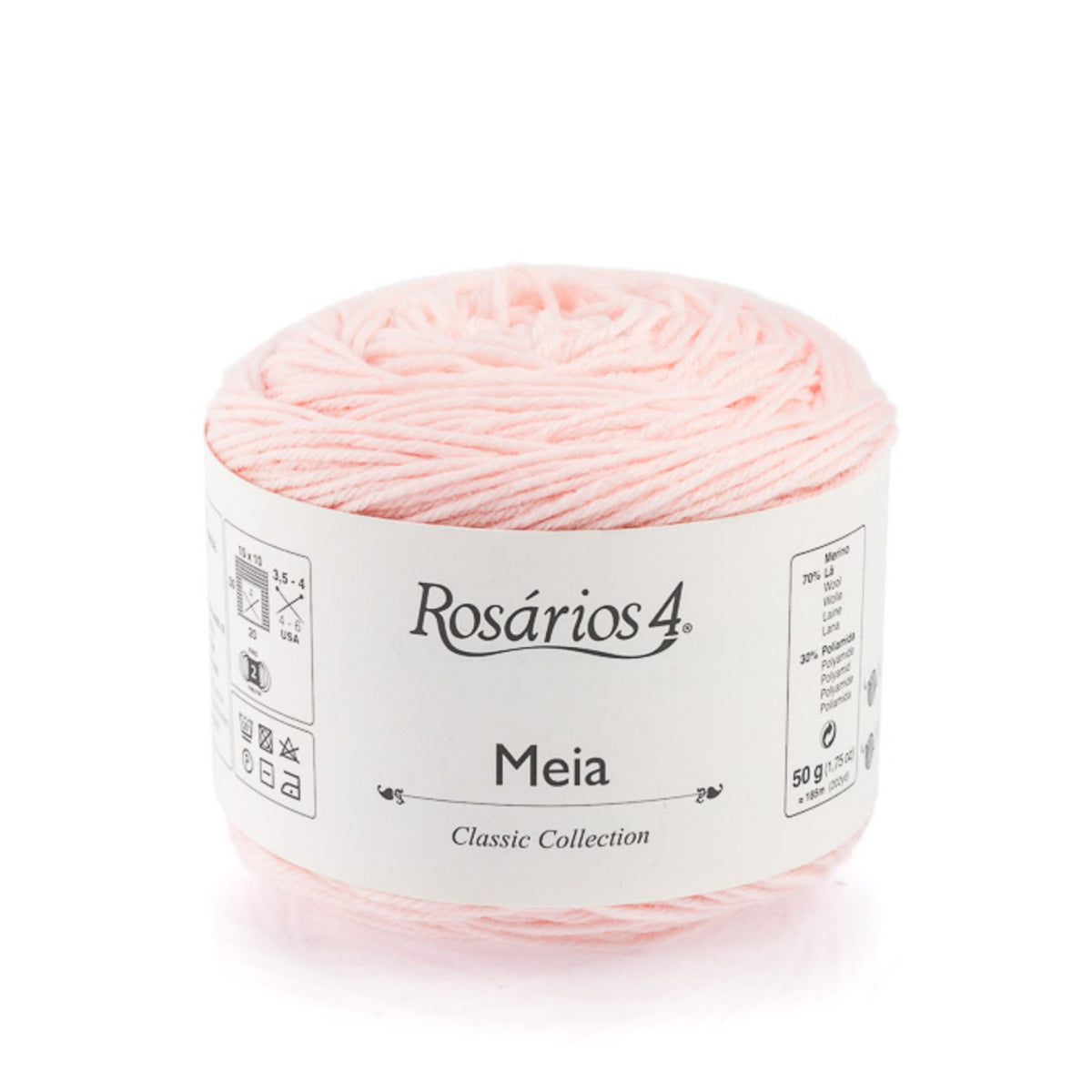 Cake de Meia de Rosários 4 coloris 27 Fleur de Cerisier
