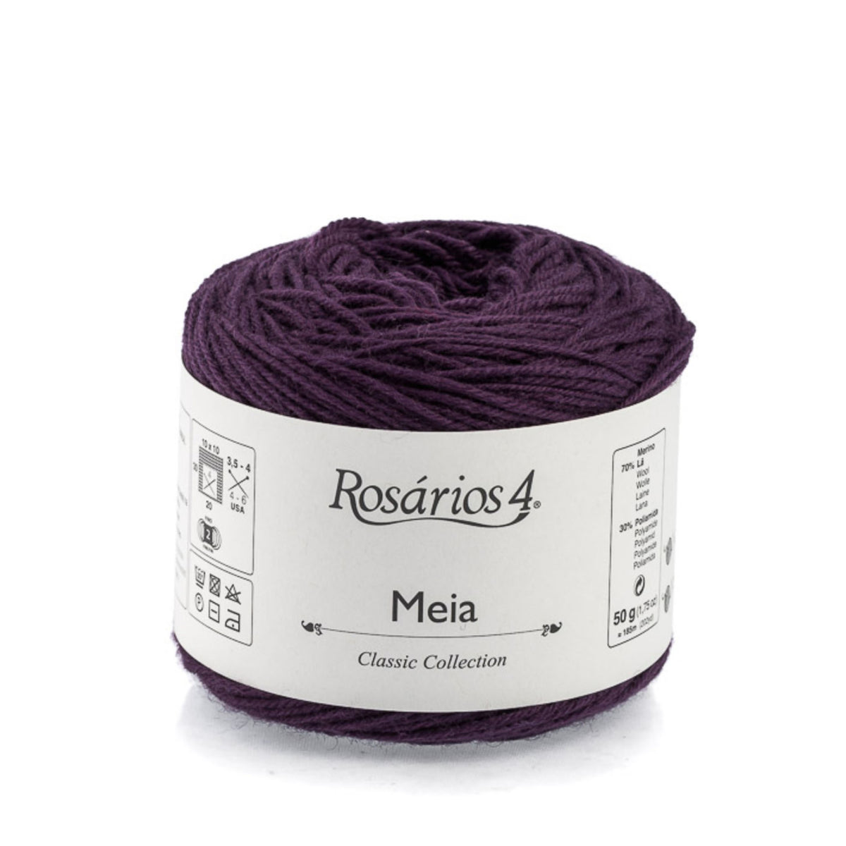 Cake de Meia de Rosários 4 coloris 29 Figue