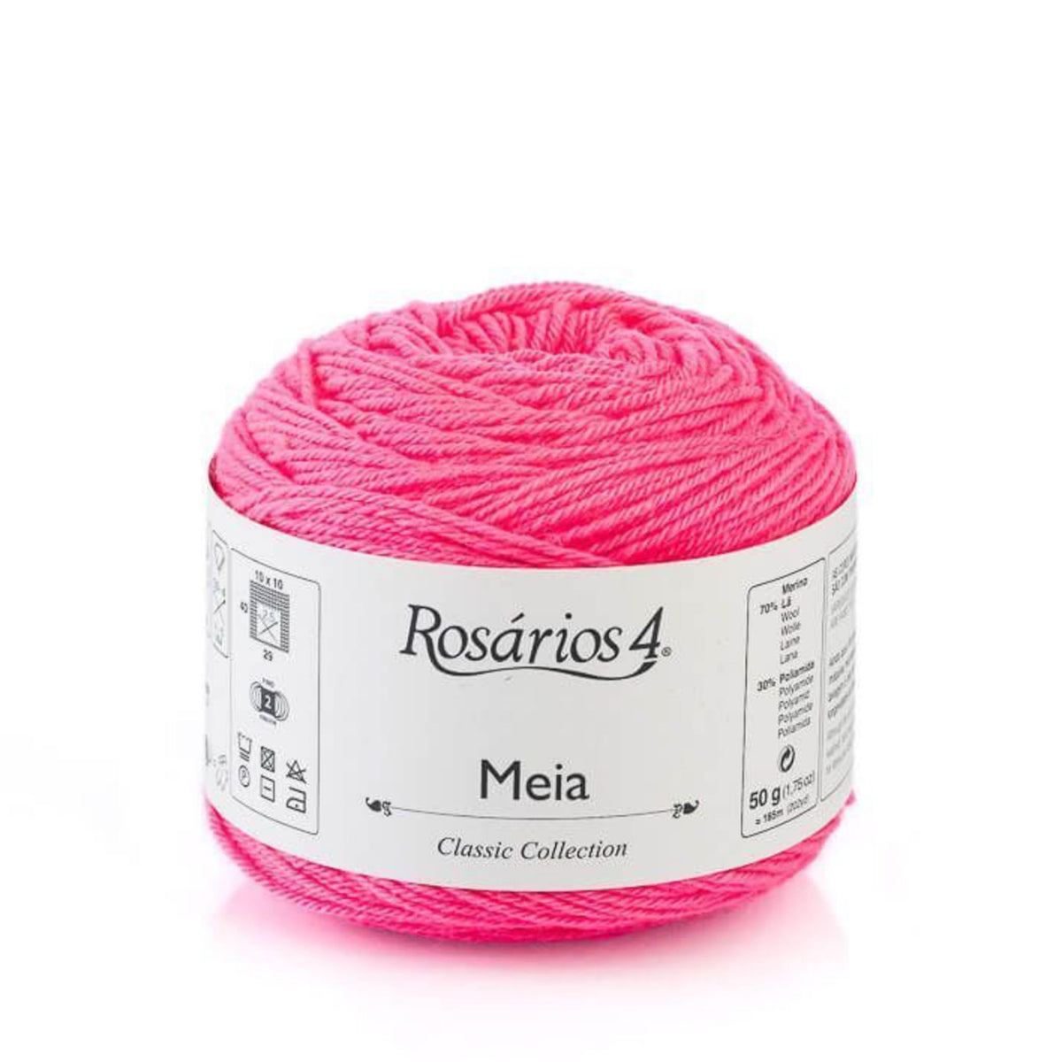 Cake de Meia de Rosários 4 coloris 34 Rose Neon