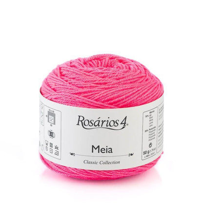 Cake de Meia de Rosários 4 coloris 34 Rose Neon