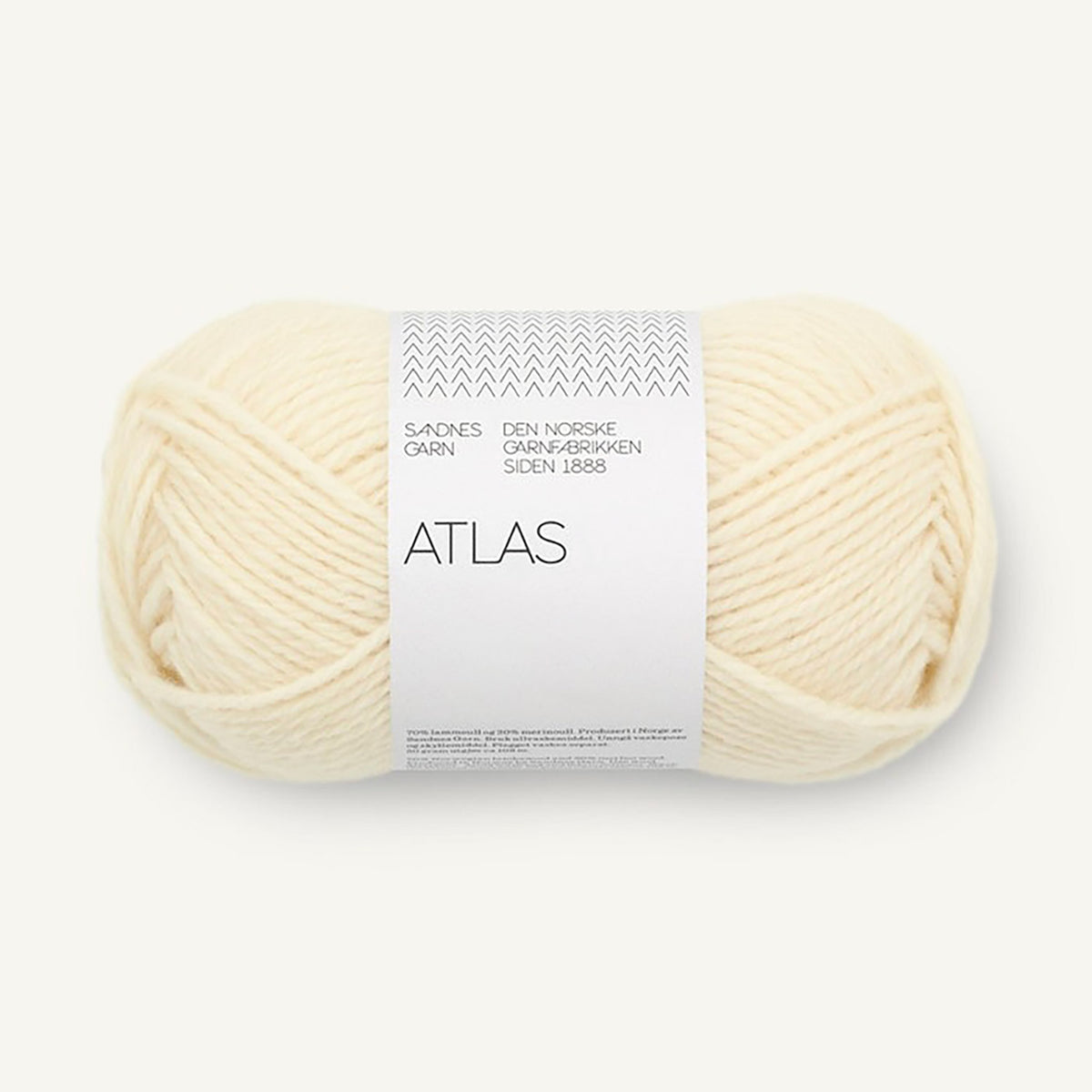 Pelote de Atlas de Sandnes Garn coloris 1012 Natural