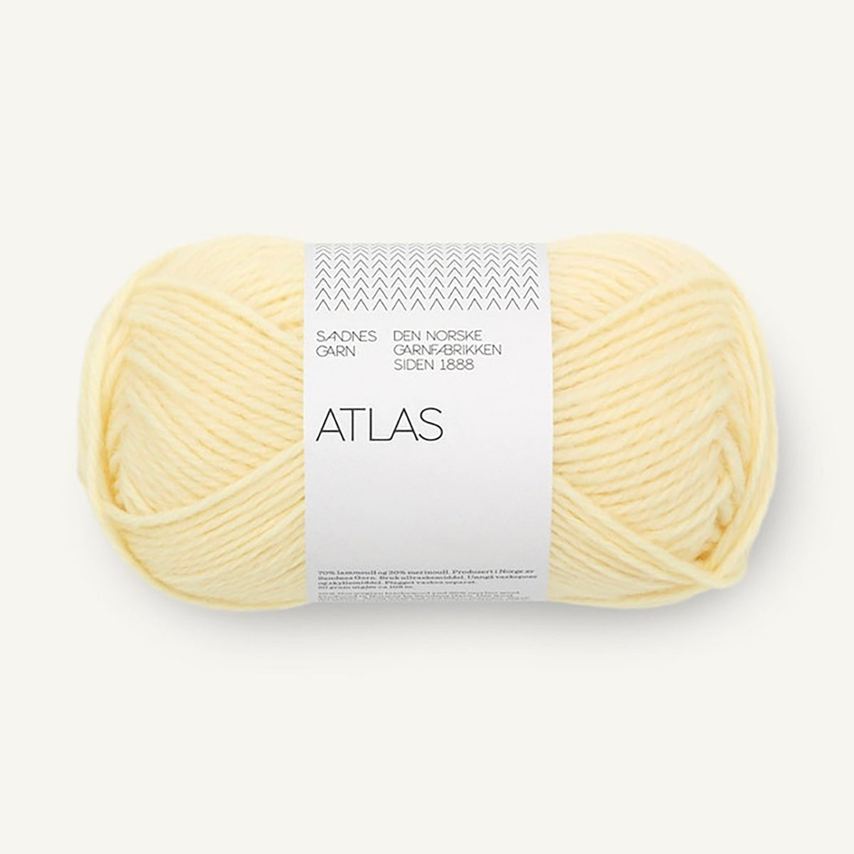 Pelote de Atlas de Sandnes Garn coloris 2001 Butter Yellow