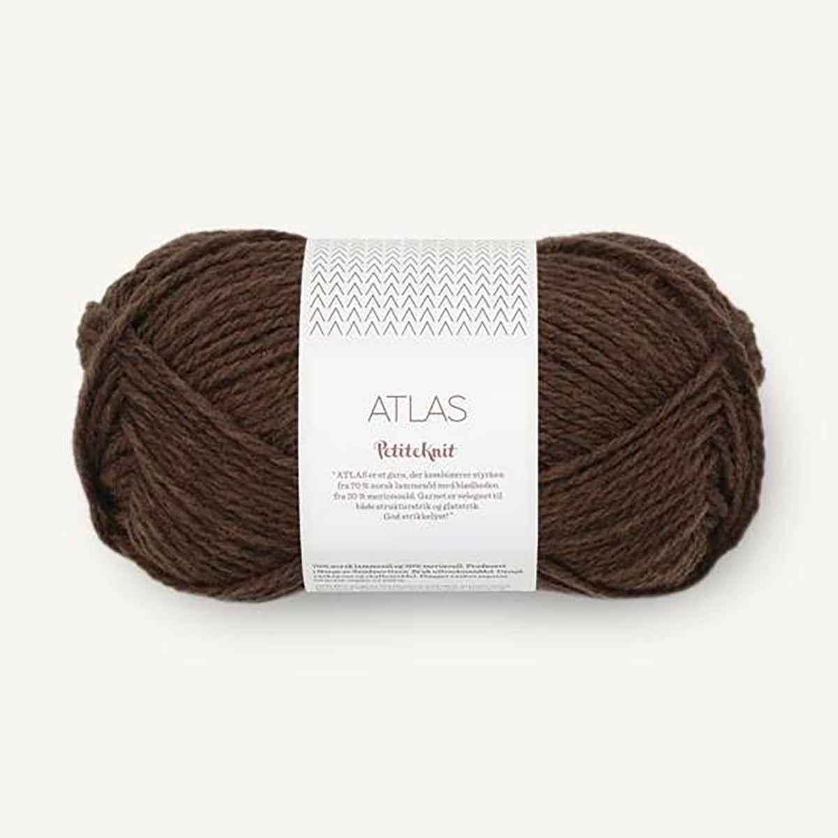Pelote de Atlas de Sandnes Garn, collection Petite Knit, coloris 2381 Coffee Heather
