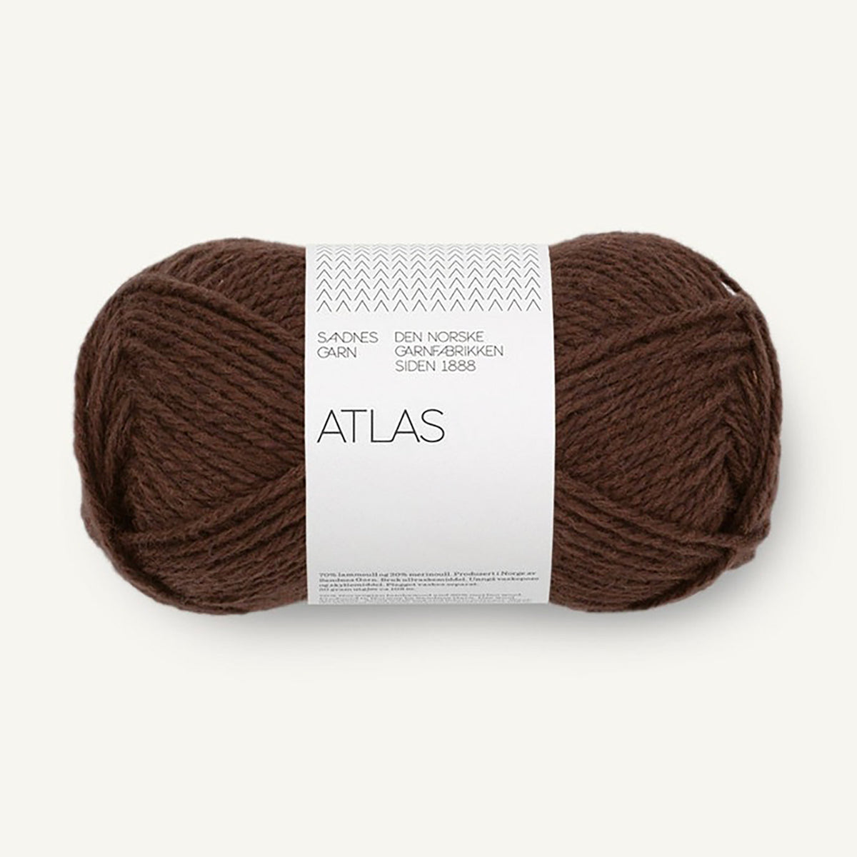 Pelote de Atlas de Sandnes Garn coloris 3591 Dark Brown Mix